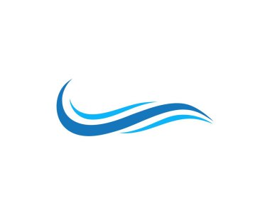 Dalga sembolü ve kutsal kişilerin resmi Logo şablonu vektörel çizimler su