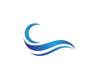 Su dalgası simge vektörü