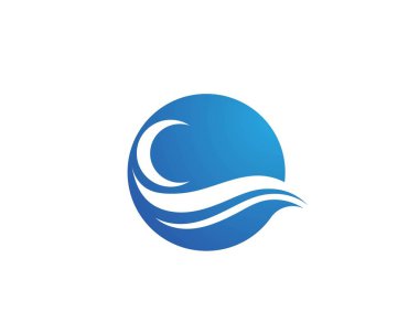 Su dalgası simge vektörü