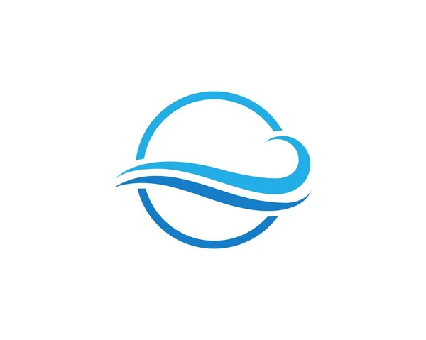 Water wave icon vector — Stock Vector