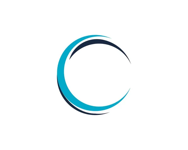 Шаблон логотипа C — стоковый вектор