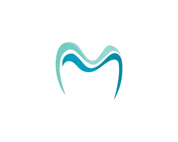 Ilustração do vetor do modelo do logotipo dental — Vetor de Stock