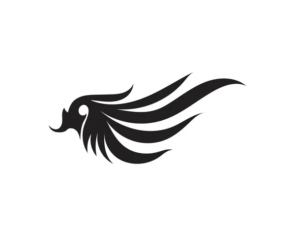 Wing Falcon Logo Plantilla vector ilustración — Archivo Imágenes Vectoriales