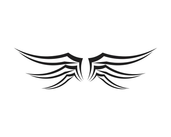 Illustrazione vettoriale del modello Wing Falcon Logo — Vettoriale Stock