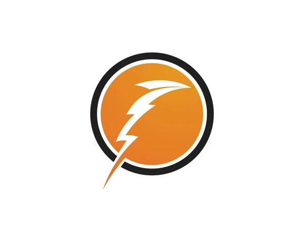 Flash thunderbolt Logo Template vetor ícone ilustração —  Vetores de Stock