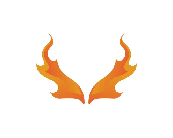 Vuurvlam vector illustratie ontwerp — Stockvector