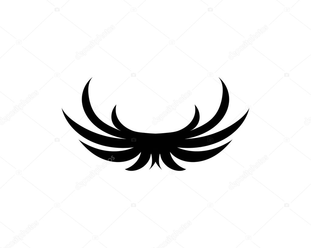 Wing Falcon Logo Template vector illustration 