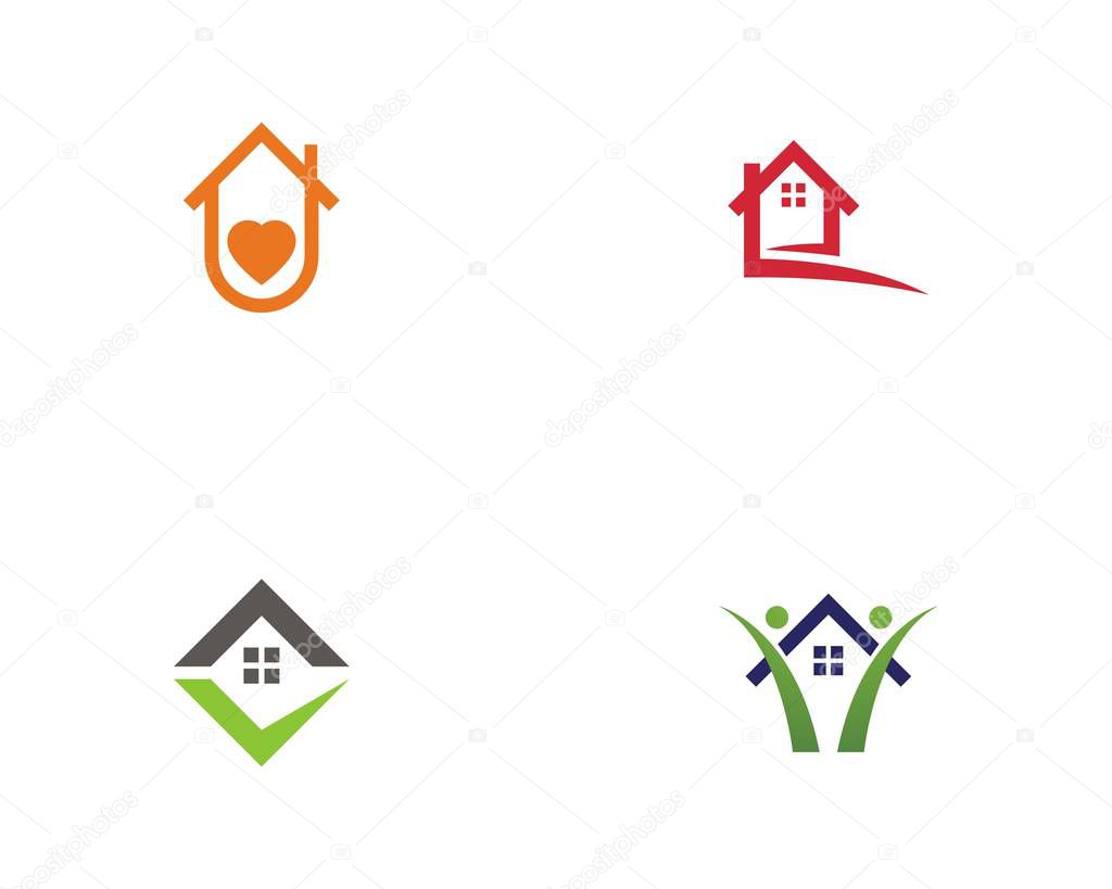 home buildings logo and symbols icons 