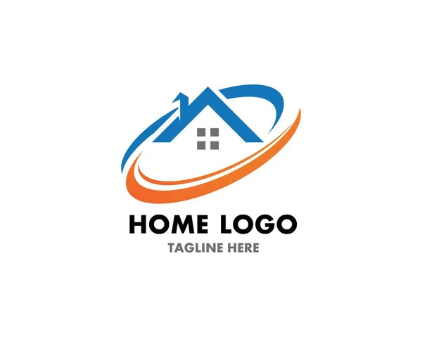 Modèle et symbole vectoriel de logo de réparation à domicile — Image vectorielle