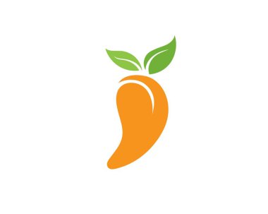 Mango düz tarzı. Mango vektör logosu. Mango