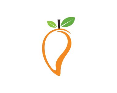 Mango düz tarzı. Mango vektör logosu. Mango