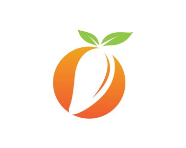 Mango düz tarzı. Mango vektör logosu. Mango