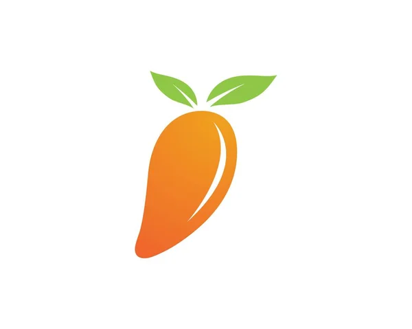 Манго в плоском стиле. Логотип вектора манго. Манго — стоковый вектор