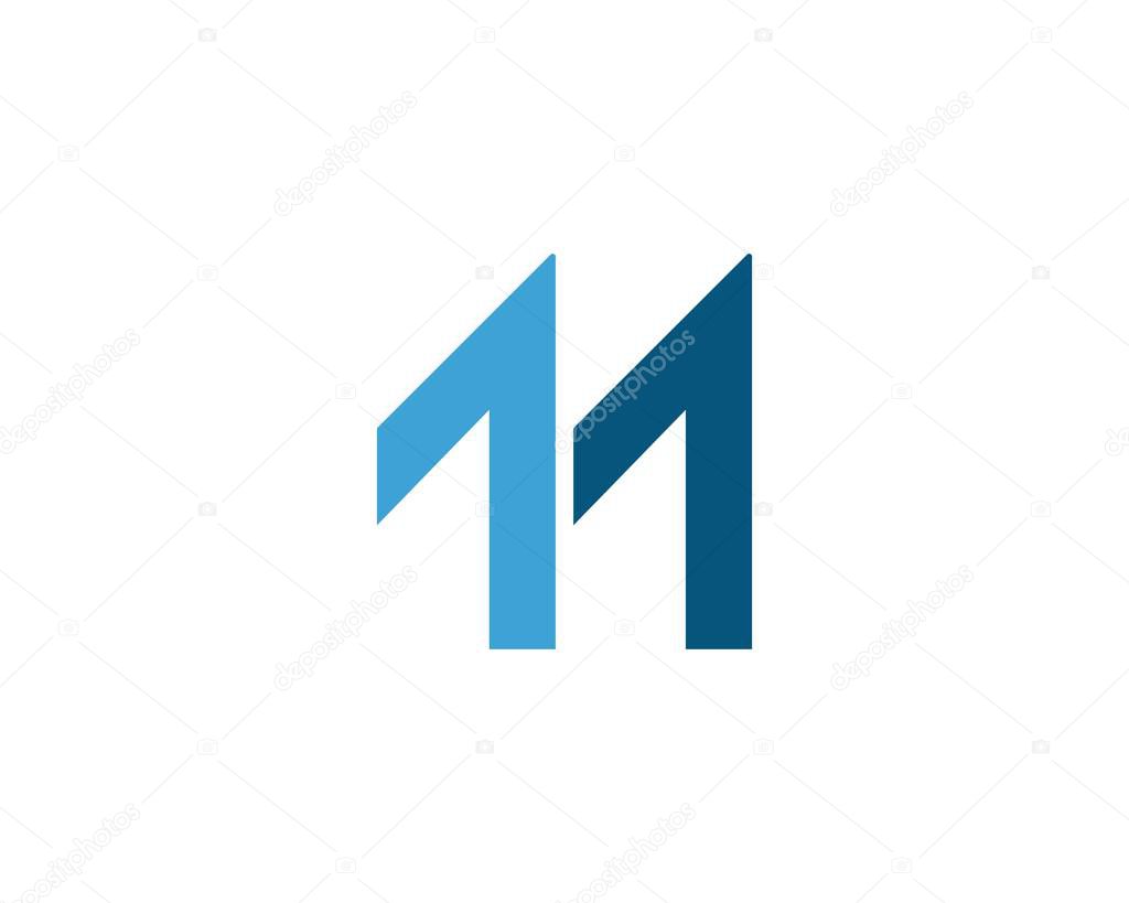 M Letter Logo Template vector illustration design