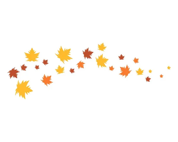 Herbst Blatt Logo Vektor Symbole — Stockvektor