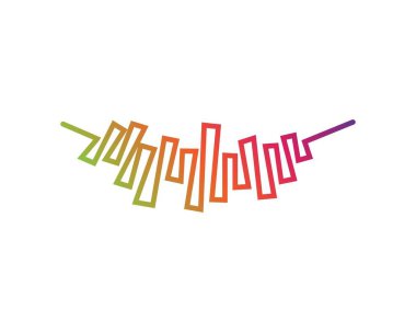 Ses dalgaları illüstrasyon vektör