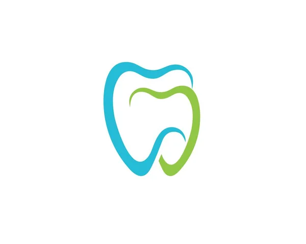 Ilustração do vetor do modelo do logotipo dental — Vetor de Stock