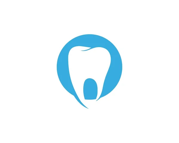 Ilustração do vetor do modelo do logotipo dental — Vetor de Stock