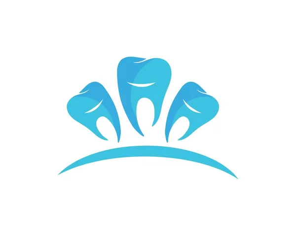 Ilustração do vetor do modelo do logotipo dental — Vetor de Stock