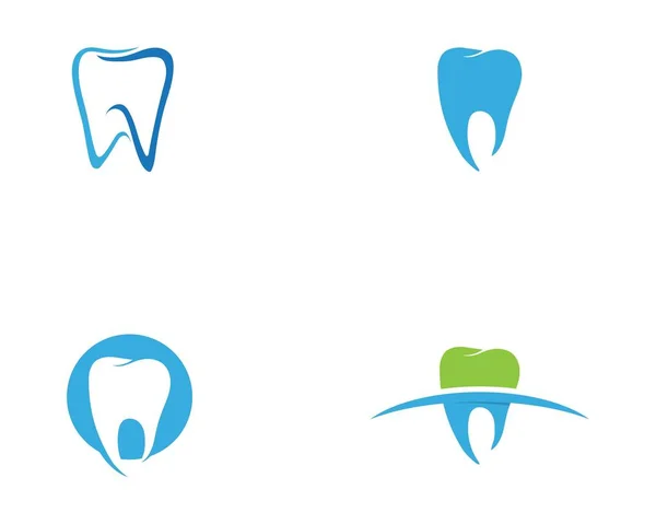 Illustrazione vettoriale modello logo dentale — Vettoriale Stock