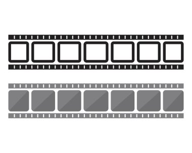 Film şeridi vektör şablon illüstrasyon tasarımları