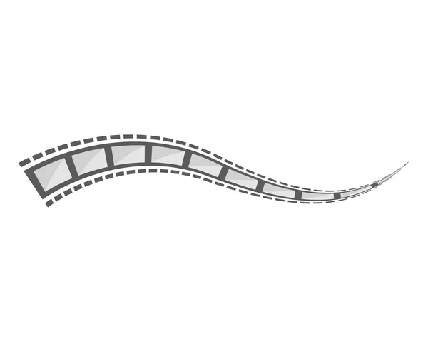 Desenhos de ilustração de modelo de vetor filmstrip — Vetor de Stock