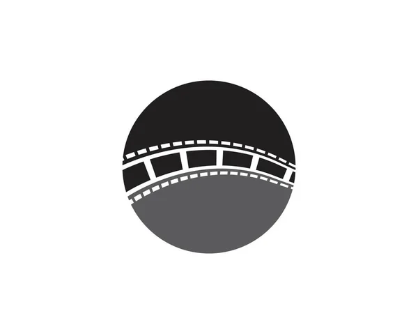 Filmstreifen-Vektorvorlage Illustrationsdesigns — Stockvektor