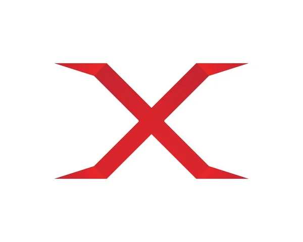X Carta Logo Template vetor ícone — Vetor de Stock