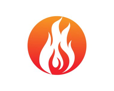 Ateş alev vektör çizimi tasarımı