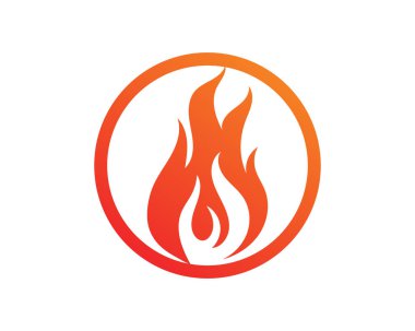 Ateş alev vektör çizimi tasarımı