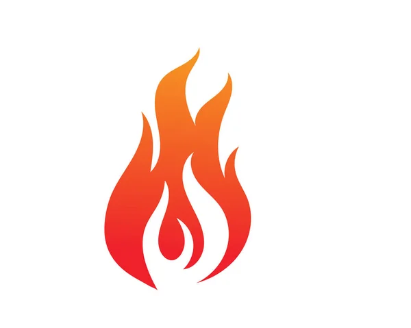 Feuer Flammenvektor Illustration Design — Stockvektor