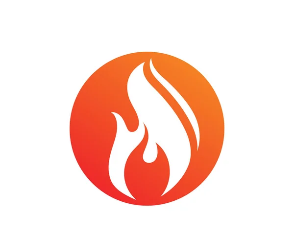 Brandflamma vektor illustration design — Stock vektor
