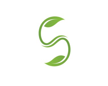 Yeşil ağaç yaprağı ekolojisi logoları