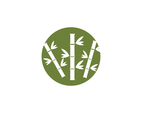 Bambu logotipo modelo vetor ícone — Vetor de Stock