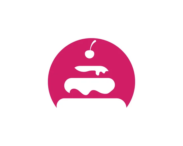 cake ilustration logo vector template food