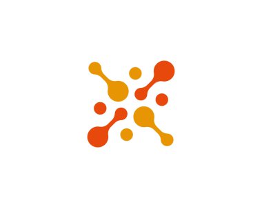 Molekül vektör çizimi tasarımı 