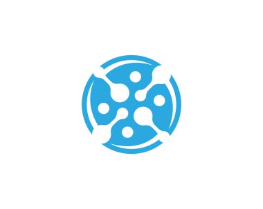 Molekül vektör çizimi tasarımı 