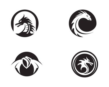 Ejderha vektör simgesi illüstrasyon