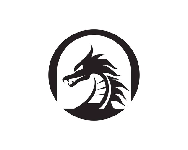 Dragon vector pictogram illustratie — Stockvector