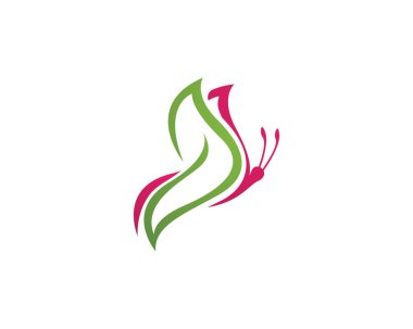 Güzellik kelebek simgesi tasarım