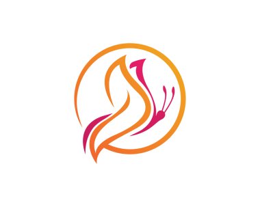 Güzellik kelebek simgesi tasarım