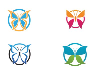 Güzellik kelebek simgesi tasarım