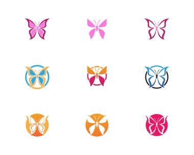 Güzellik kelebek simgesi tasarım