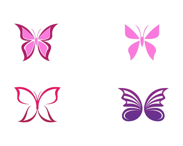 Belleza Mariposa icono de diseño — Vector de stock