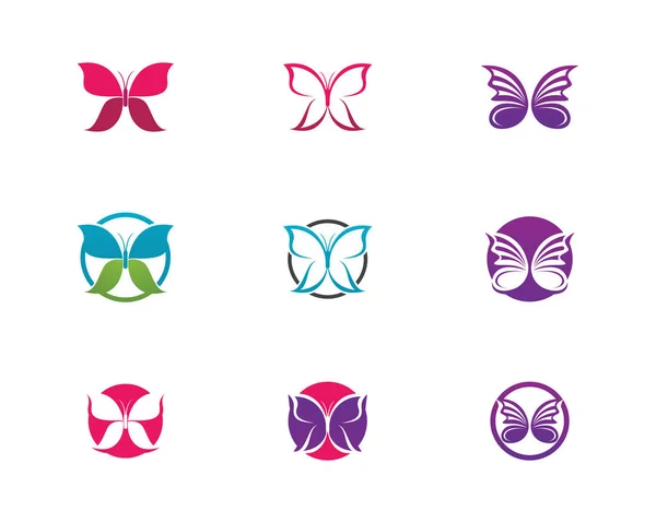 Krása motýla ikony designu — Stockový vektor