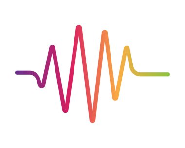 Ses dalgaları illüstrasyon vektör