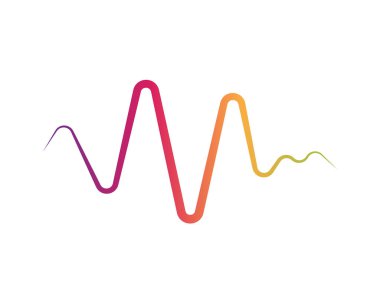 Ses dalgaları illüstrasyon vektör