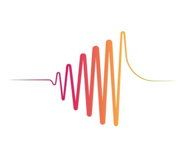 Ses dalgaları illüstrasyon vektör