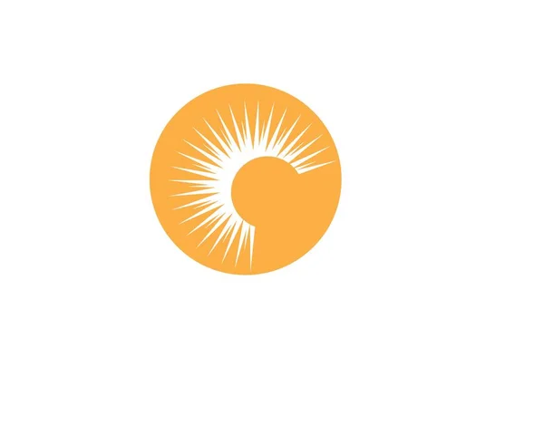 Sol logotipo y símbolos estrella icono web Vector - — Archivo Imágenes Vectoriales
