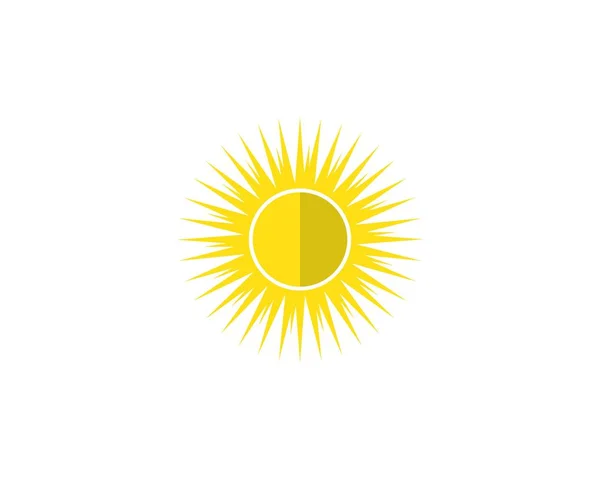 Sun-Logo und Symbole Stern-Symbol Web-Vektor - — Stockvektor